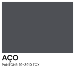 ELÁSTICO - COR - AÇO - PANTONE 19-3910 TCX