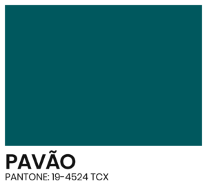 ELÁSTICO - COR - PAVÃO - PANTONE 19-4524 TCX